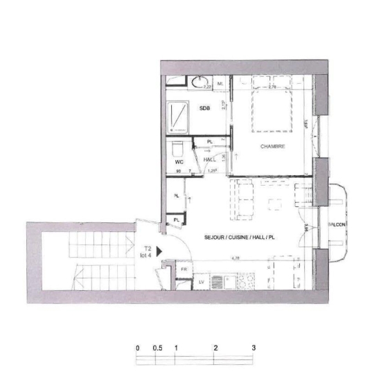  Annonces OULLINS : Appartement | LYON (69005) | 37 m2 | 249 000 € 