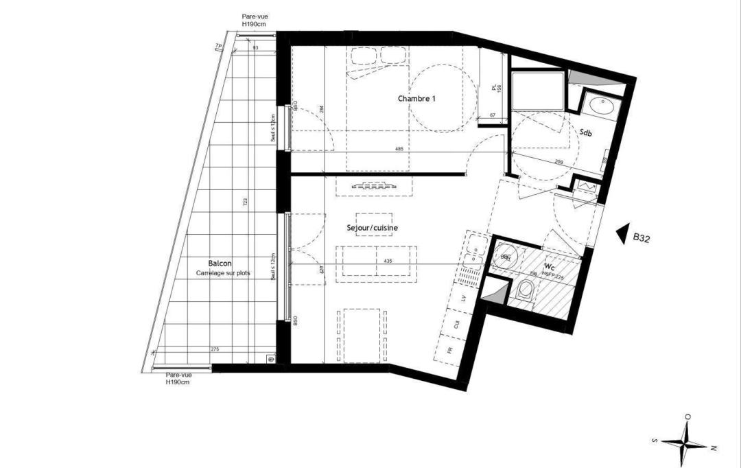 Annonces OULLINS : Apartment | LYON (69009) | 42 m2 | 308 000 € 