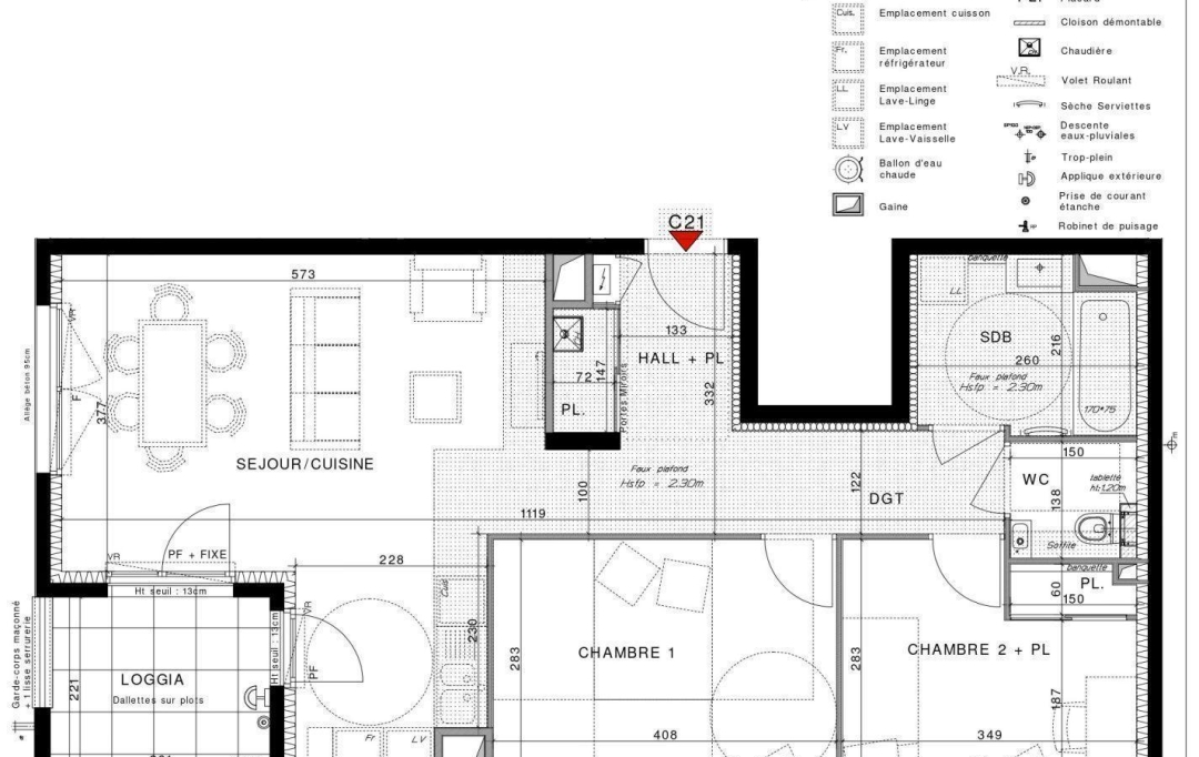 Annonces OULLINS : Apartment | CHASSIEU (69680) | 65 m2 | 305 000 € 